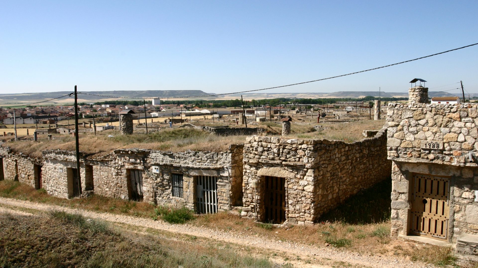Viñedos y puesta de sol