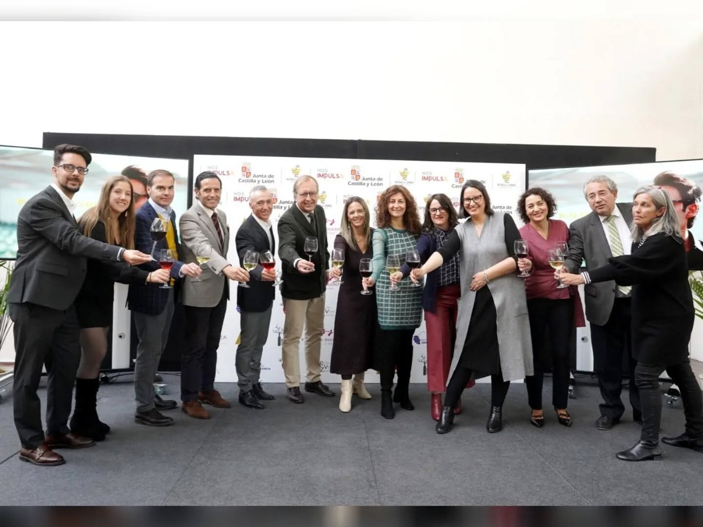 Viñedos y puesta de sol